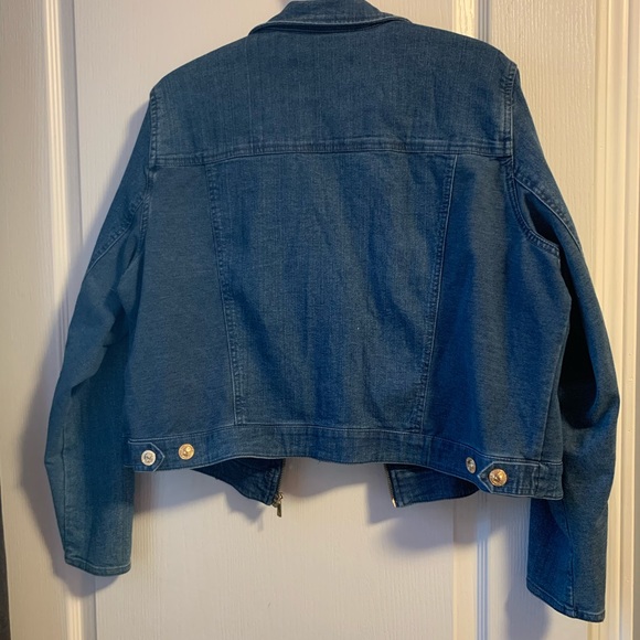 Bianca Nygard 2X Cropped Jean Jacket - Picture 2 of 7